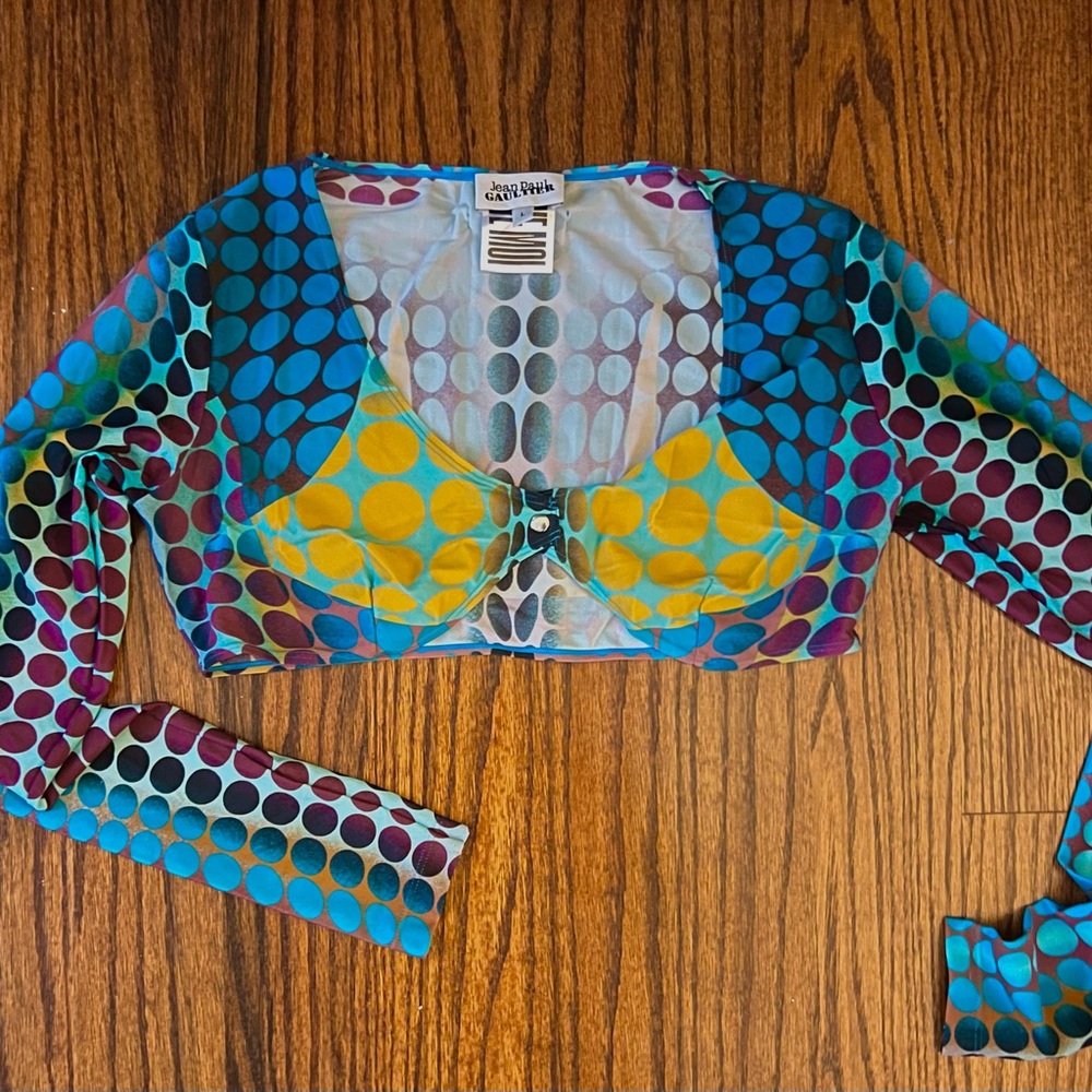 2022 Jean Paul Gaultier Crop Top Size L